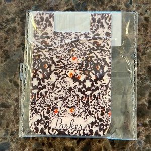 New in package Parker sticky phone card case pink cheetah print